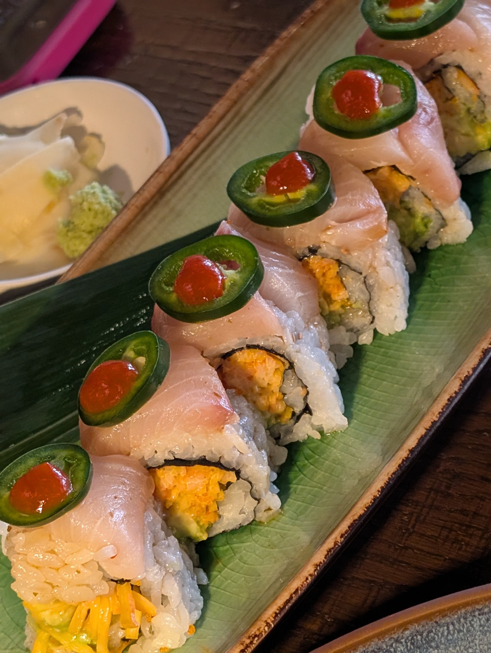 Hamapeño roll at Sushi Plus Thai by Sensei in Palatine, Illinois