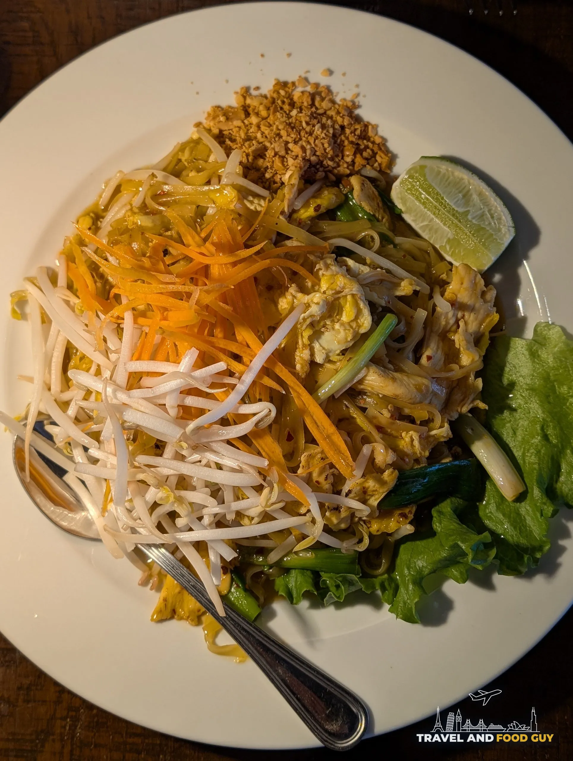 Pad Thai with chicken at Sushi Plus Thai by Sensei in Palatine, Illinois