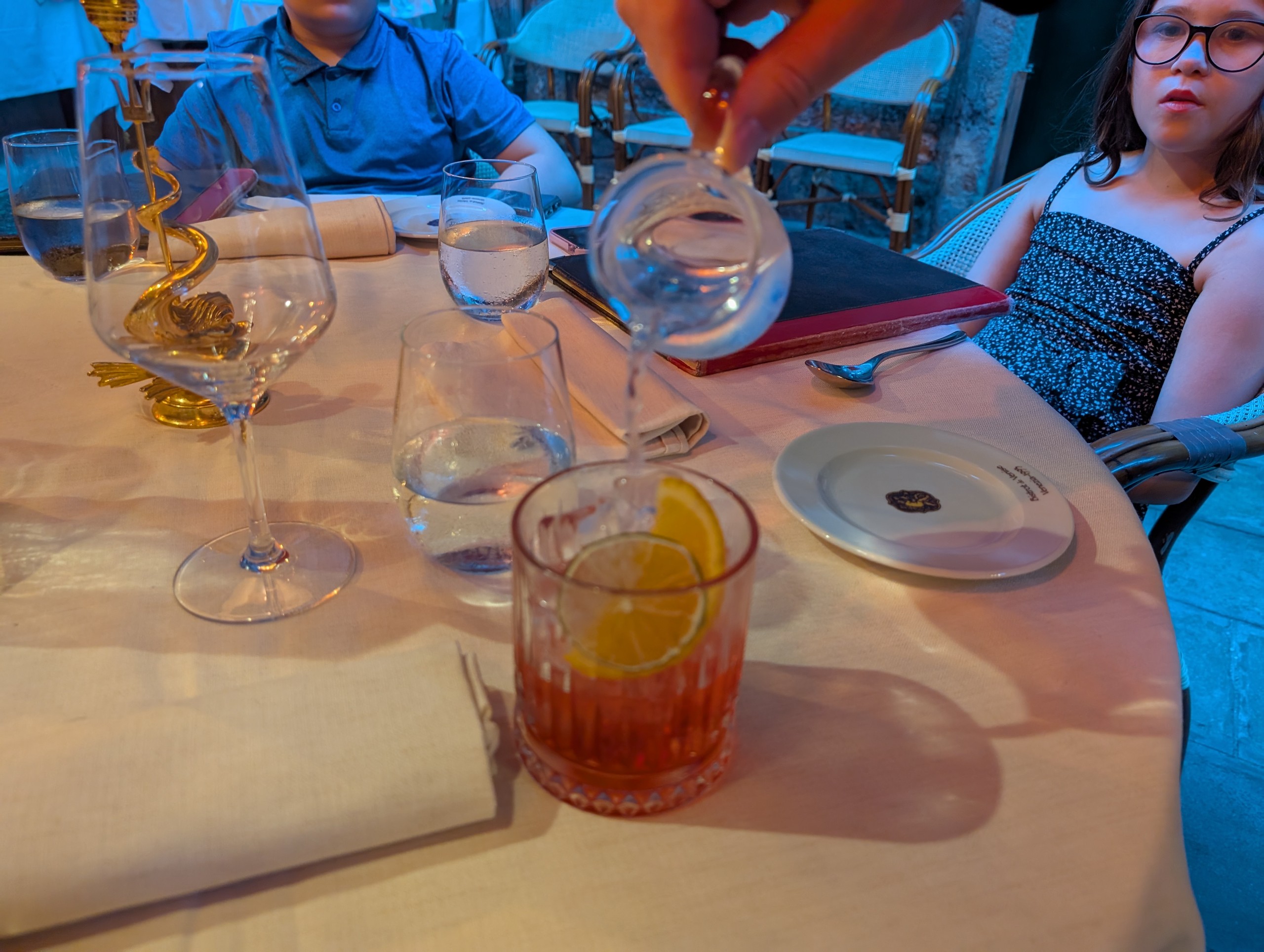 Opening course at Bistrot de Venise, Calle dei Fabbri, Venice — fine-dining tasting menu