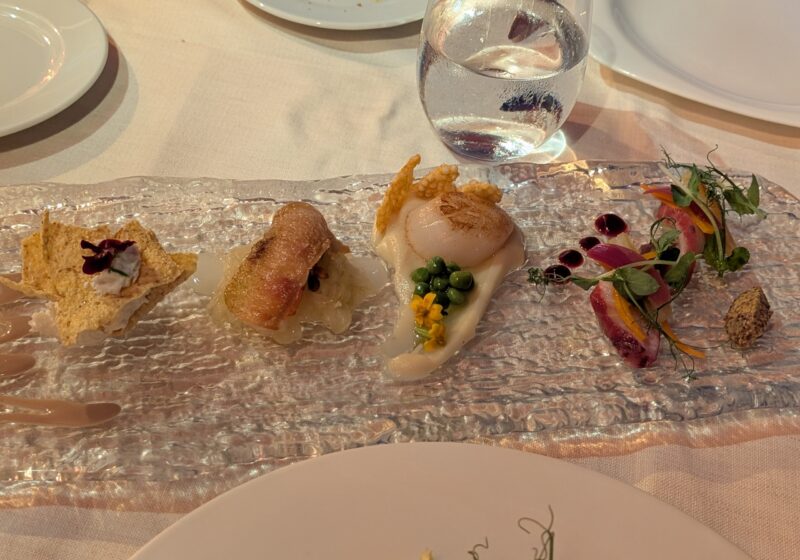Duck breast in Pevarada sauce with fruit compote at Bistrot de Venise, Venice