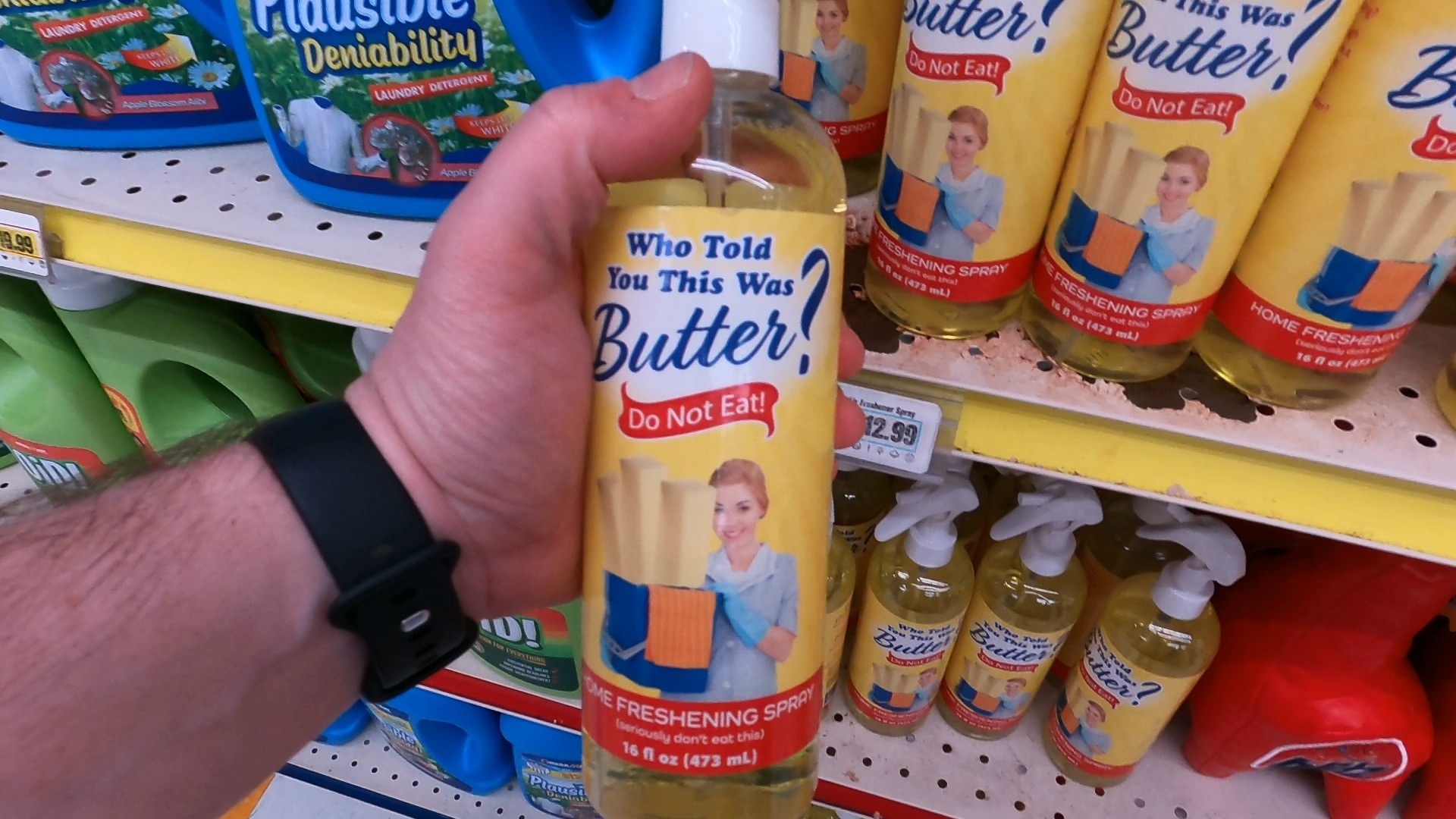 Who Told You This Was Butter Do Not Eat home freshening spray at Omega Mart