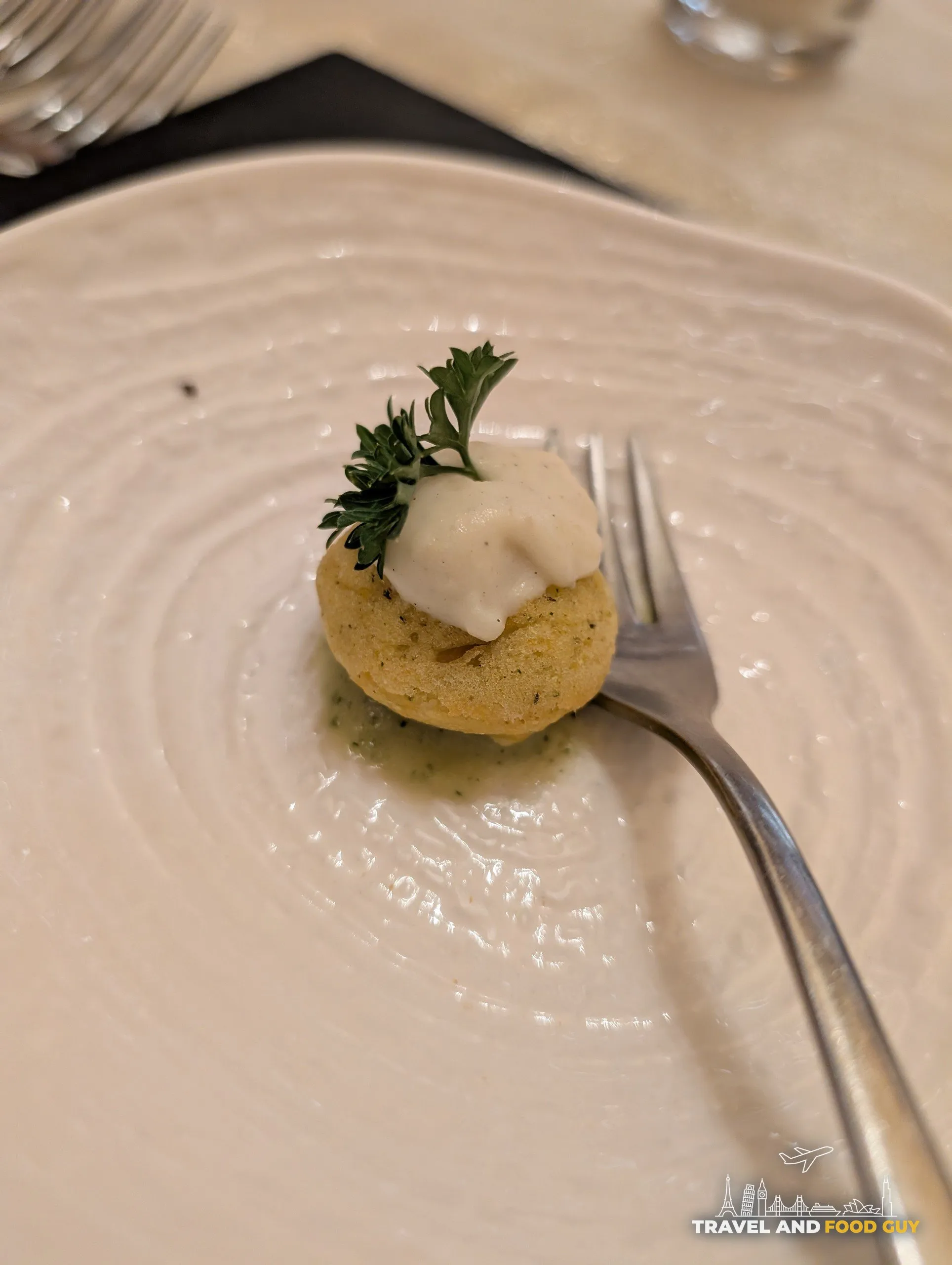 Amuse-bouche course at Ristorante Ad Hoc, Rome — fine-dining tasting menu opener