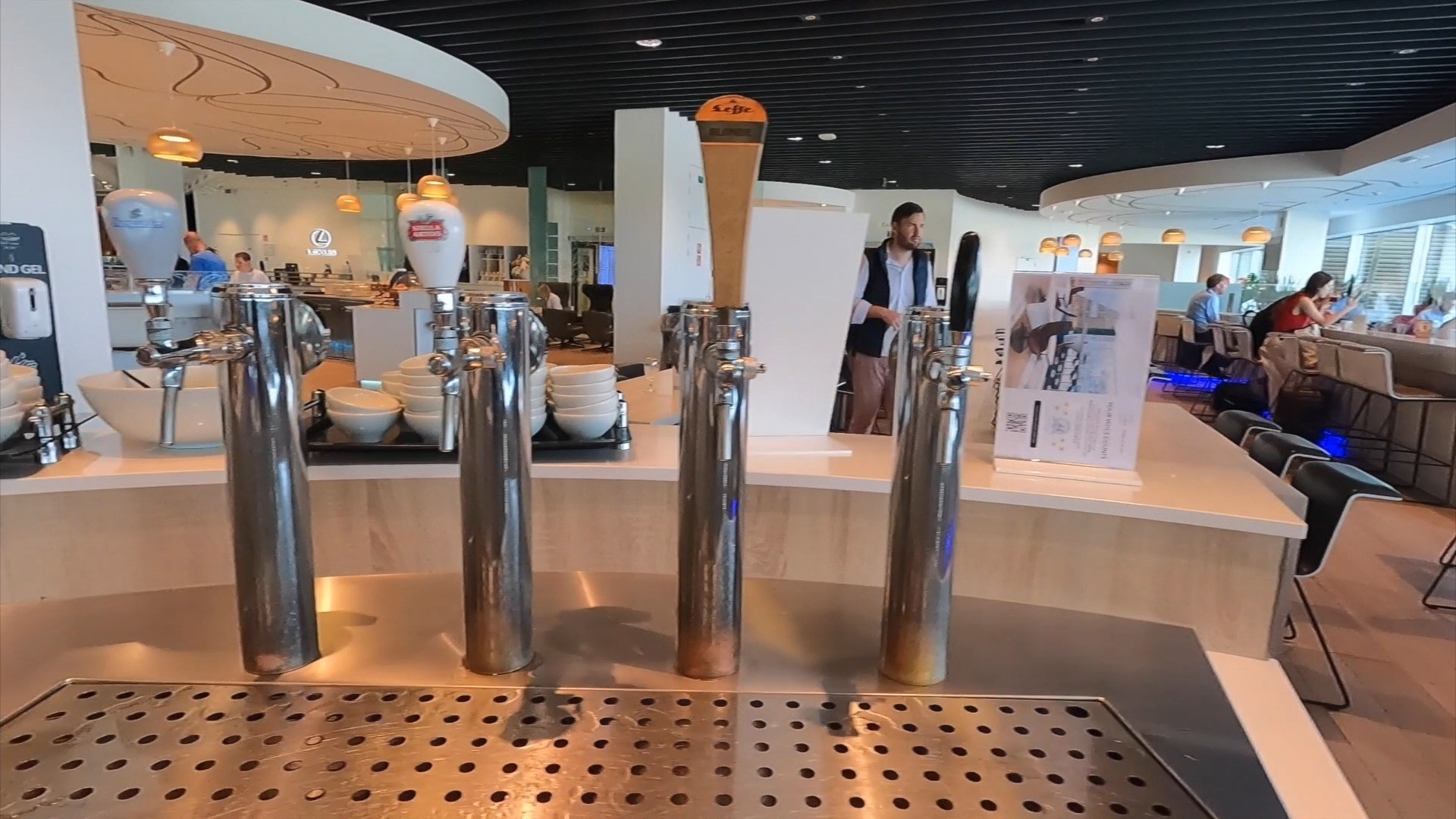 Self serve Belgian beer taps at The Loft