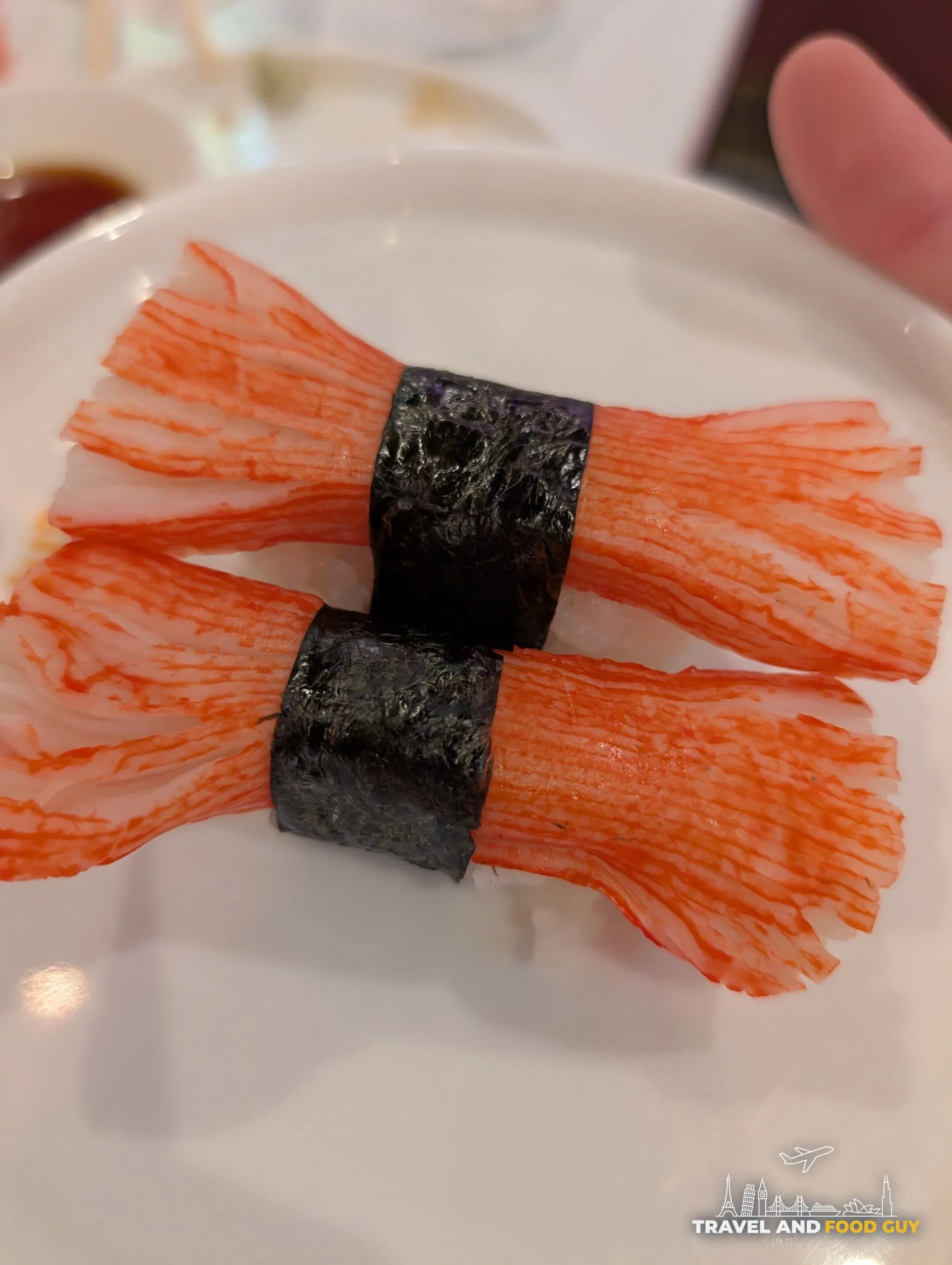 Kanikama nigiri at Sushi Plus