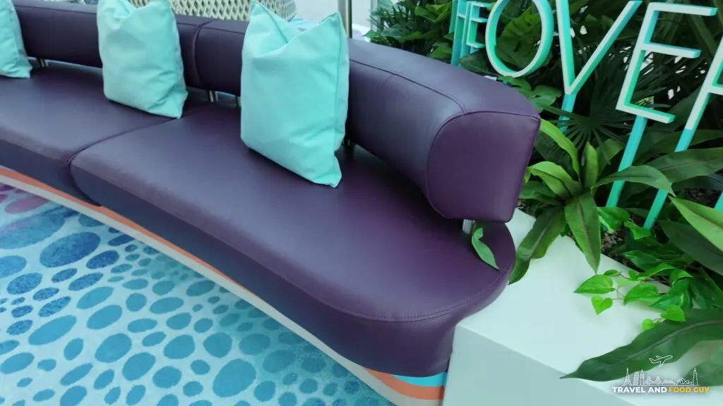 The Overlook lounge and infinity pool area on Legend of the Seas
