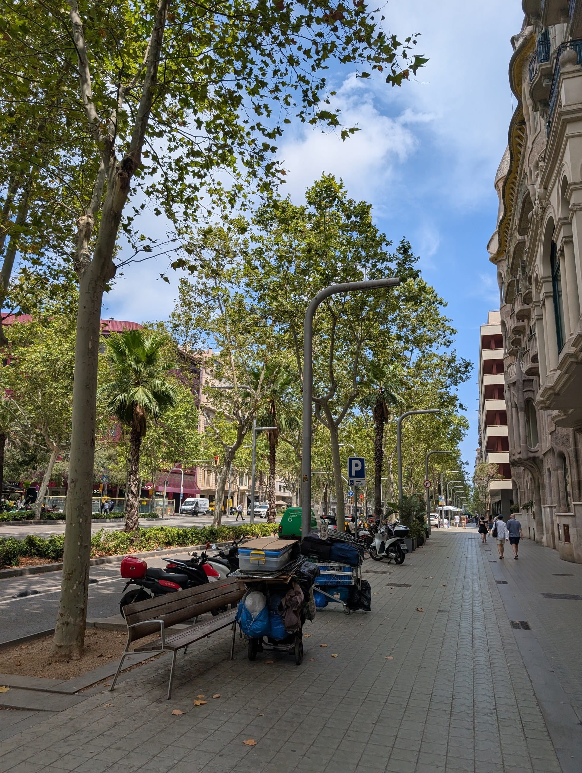Carrer d'Enric Granados in the Eixample, the street Cheri sits on