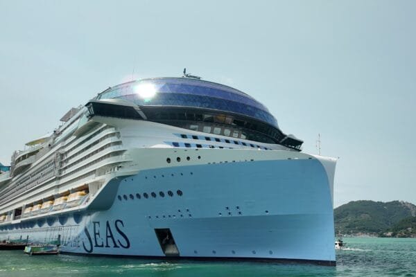 Royal Caribbean's Legend of the Seas seen from the water