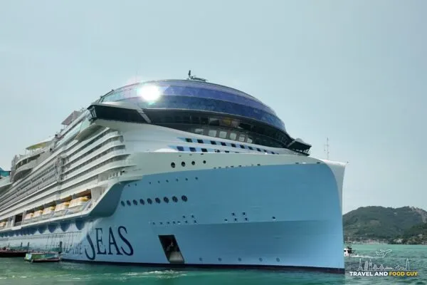 Royal Caribbean's Legend of the Seas seen from the water